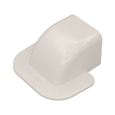 Muurkap Crèmewit 80x60 mm voor airco montagekanaal DOOS met 6 stuks