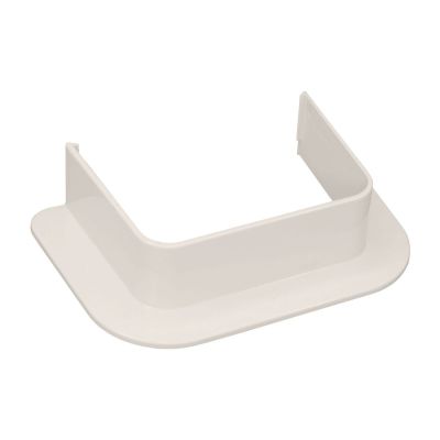 Muurrosette vlak Crèmewit 80x60 mm voor airco montagekanaal DOOS met 16 stuks