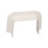 Flache Wandrosette Cremeweiß 80x60 mm für Klimaanlagen-Montagekanal KARTON mit 16 Stück